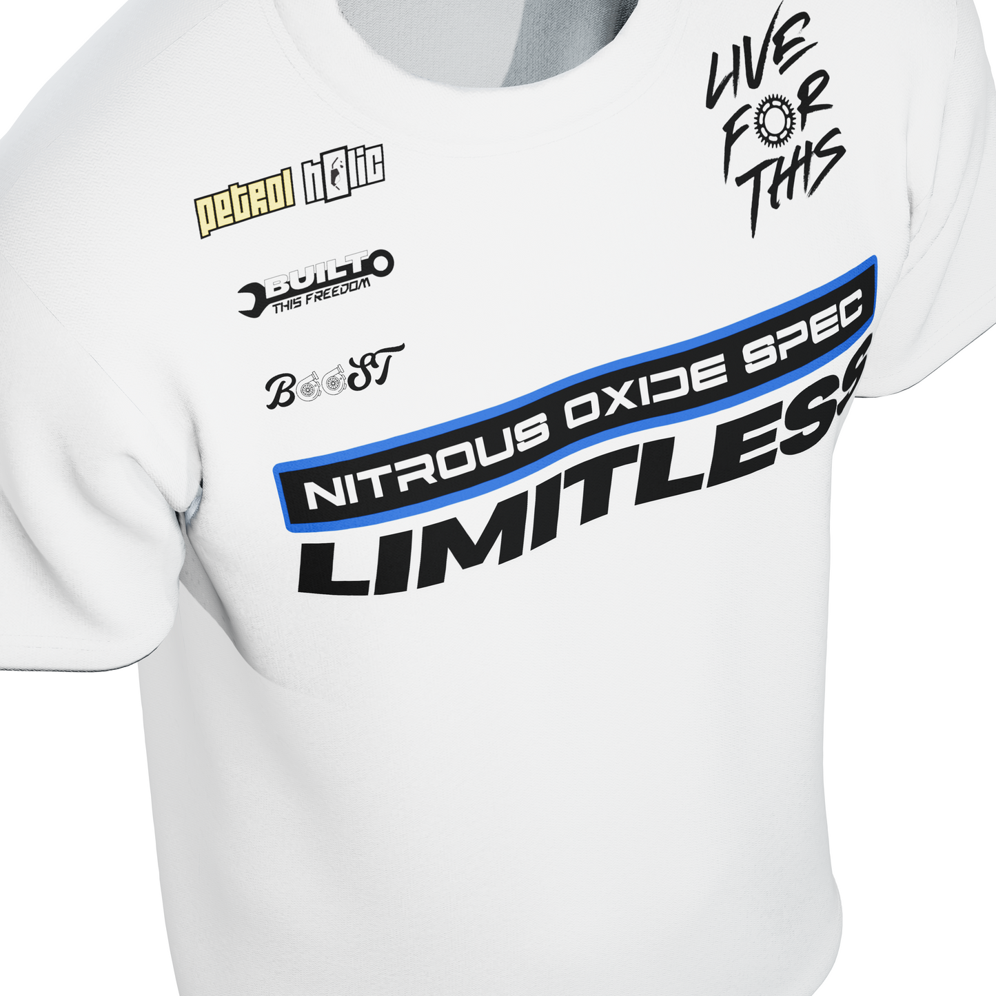 NOS LIMITLESS , WHITE - TSHIRT