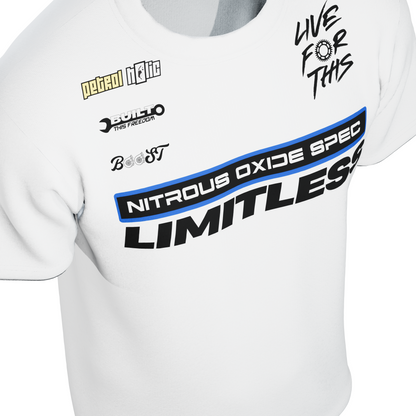 NOS LIMITLESS , WHITE - TSHIRT